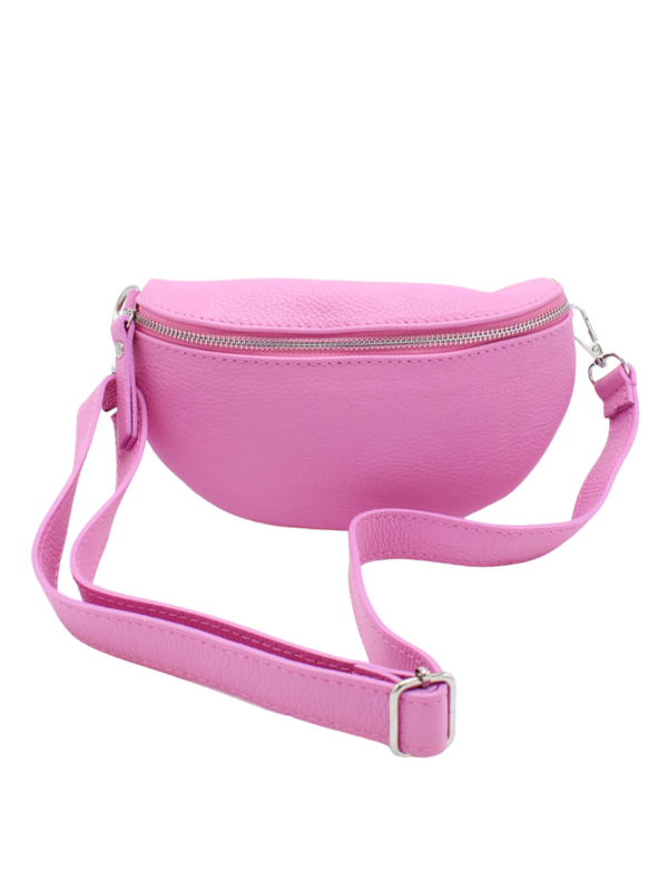 Tas Alba - Barbie roze (echt leer)