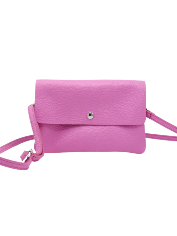 Tas Mystic - Barbie roze (echt leer)