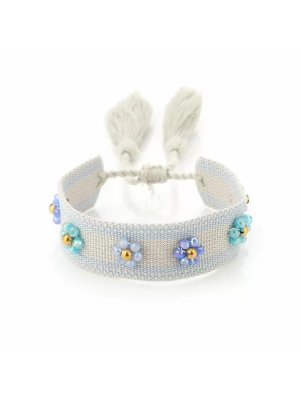 Armband Flower - Blauw