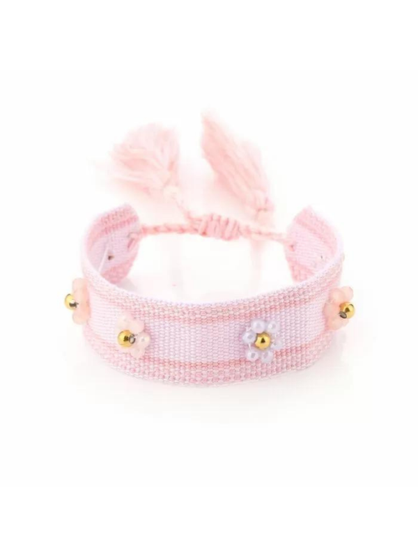 Armband Flower - Roze