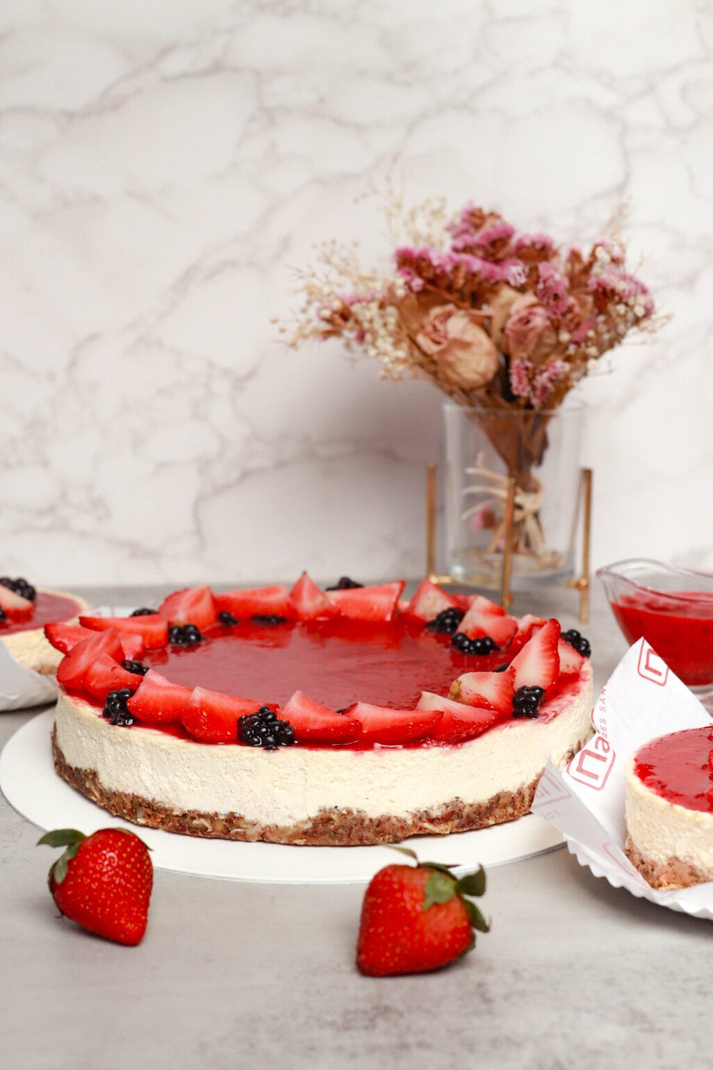Cheesecake de frutos rojos