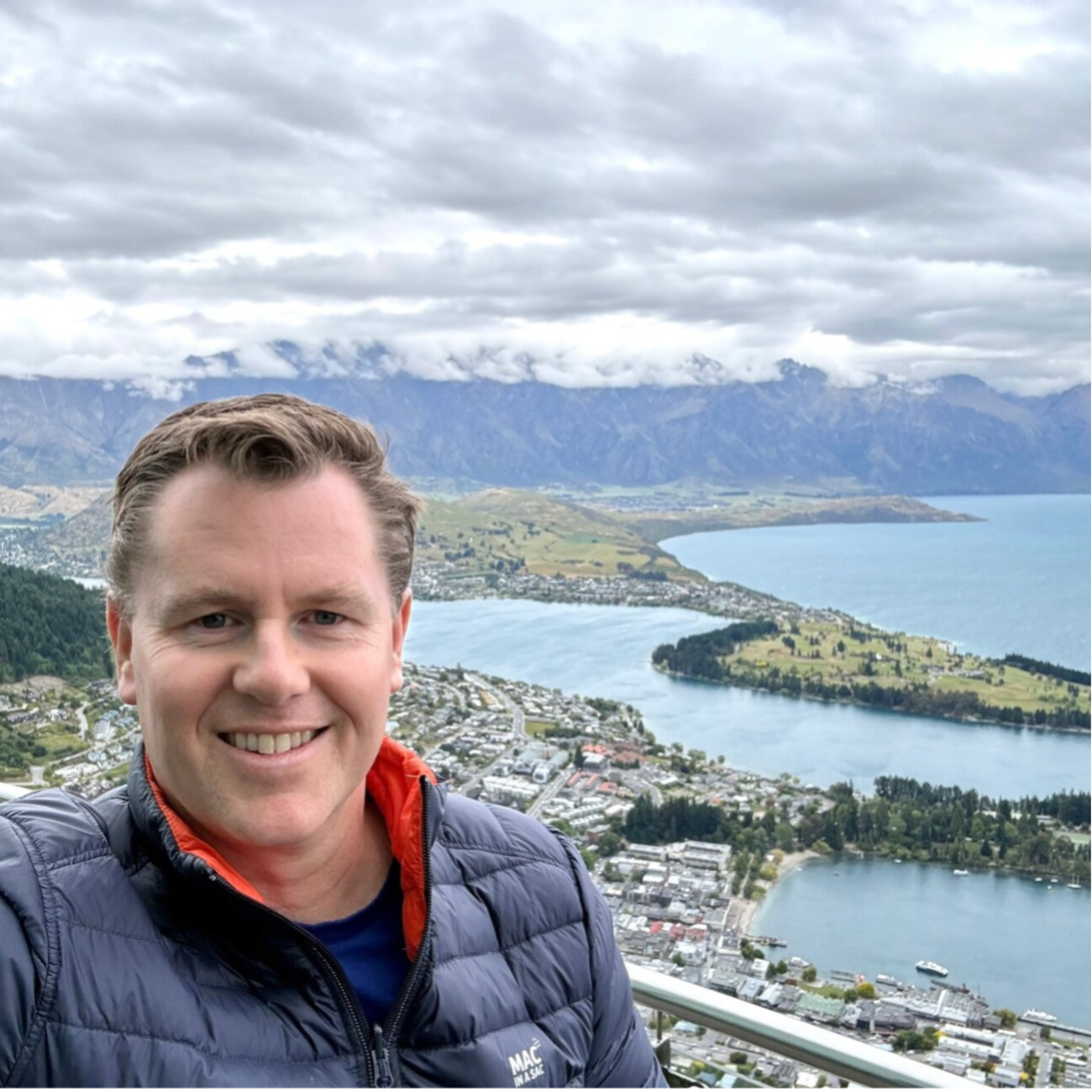 Author Daniel O'Neil in Queenstown