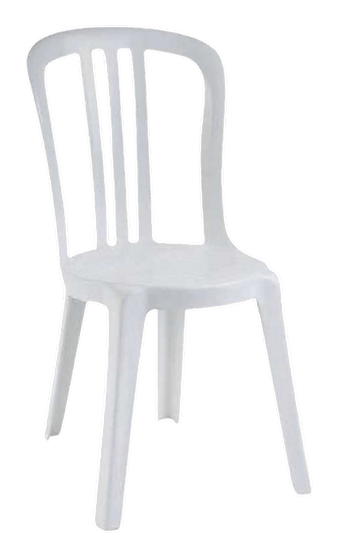 Chaise Miami blanche empilable à louer en Sarthe
