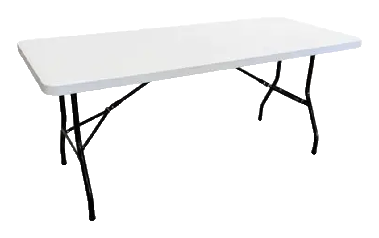 Table rectangulaire pliante 6 personnes à louer en Sarthe