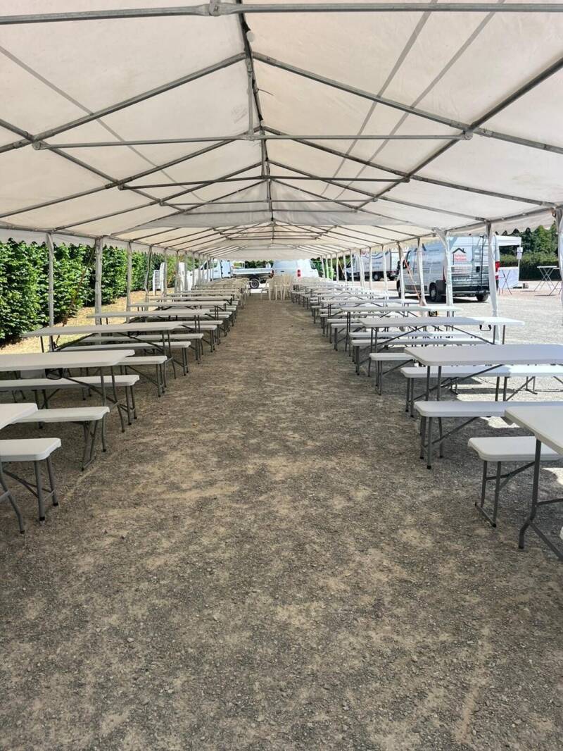 Grande réception sous barnum en Sarthe