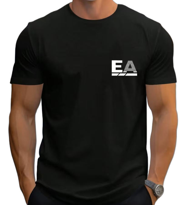 Herren Kurzarm T-Shirts mit EA Schriftzug (E&A Design)