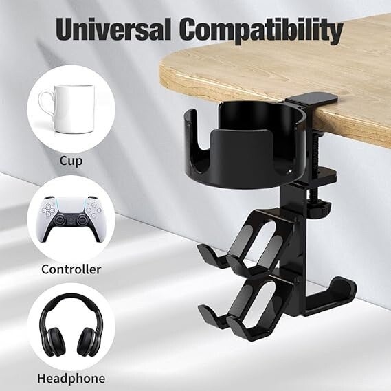 4-in-1 360° drehbarer Controller-Kopfhörer-Halter