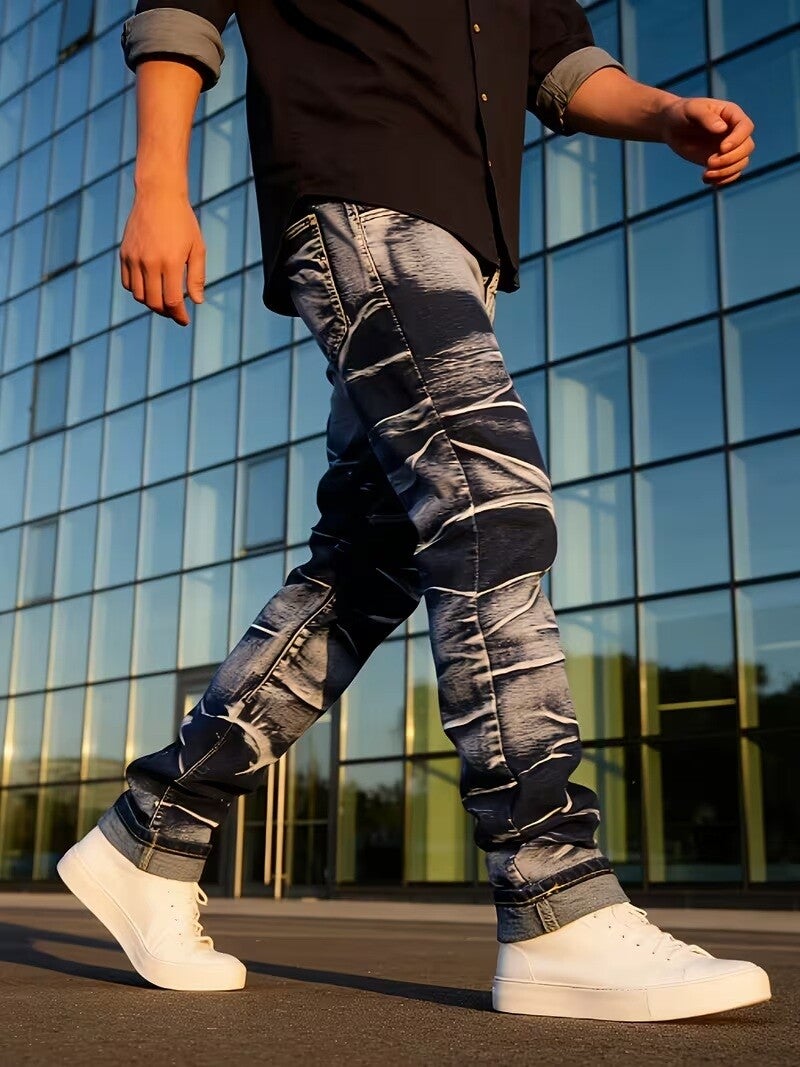 Herren Jeans mit Straight-Leg-Schnitt