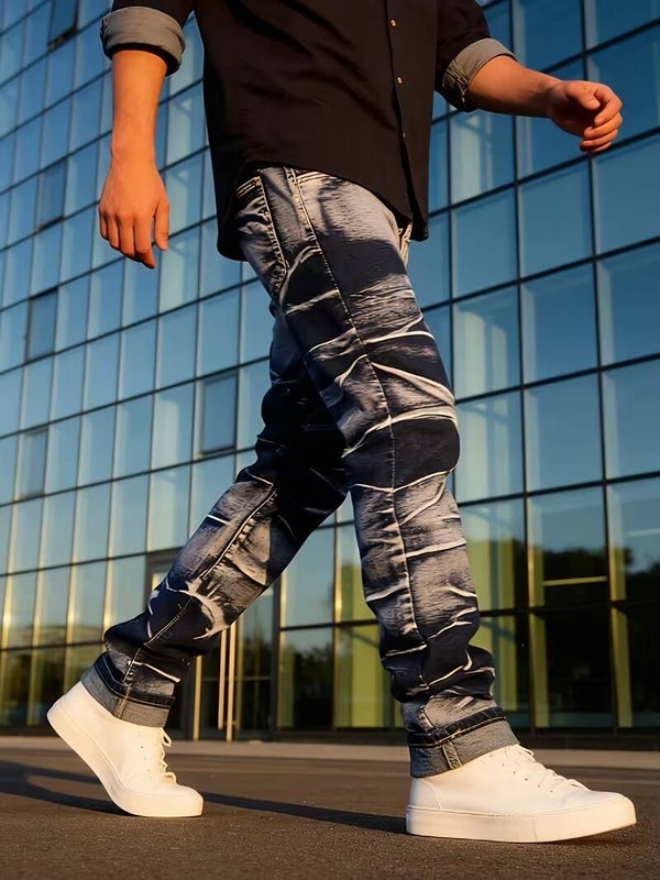 Herren Jeans mit Straight-Leg-Schnitt