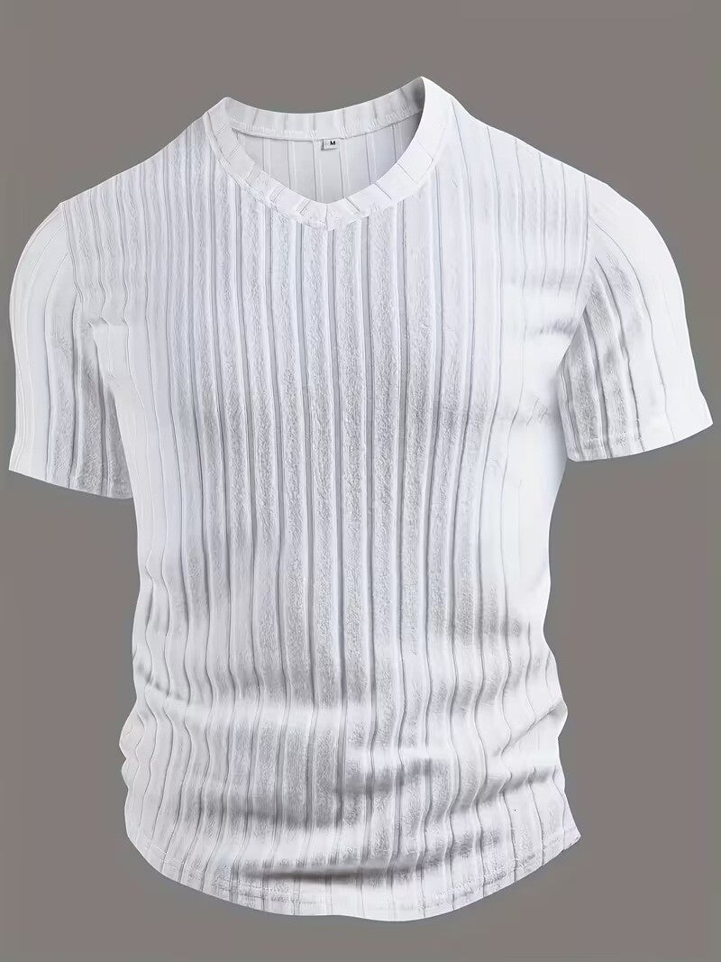 Herren V-Ausschnitt Kurzarm T-Shirts