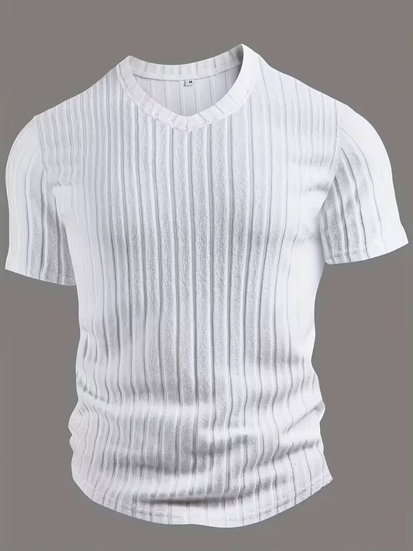 Herren V-Ausschnitt Kurzarm T-Shirts