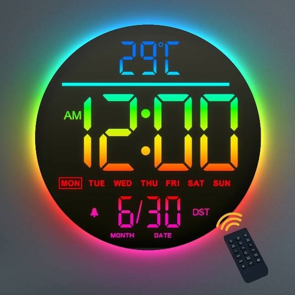 25,4 cm Große digitale Wanduhr