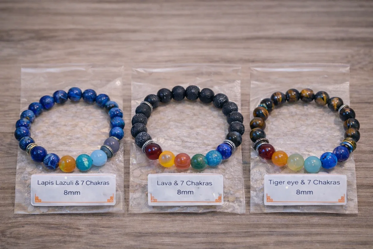 Bracelets en perles naturelles 7 chakras