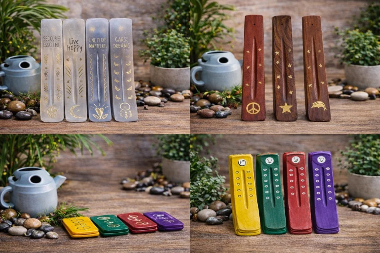 Porte-encens en bois pour bâtonnets Harmony des Sens