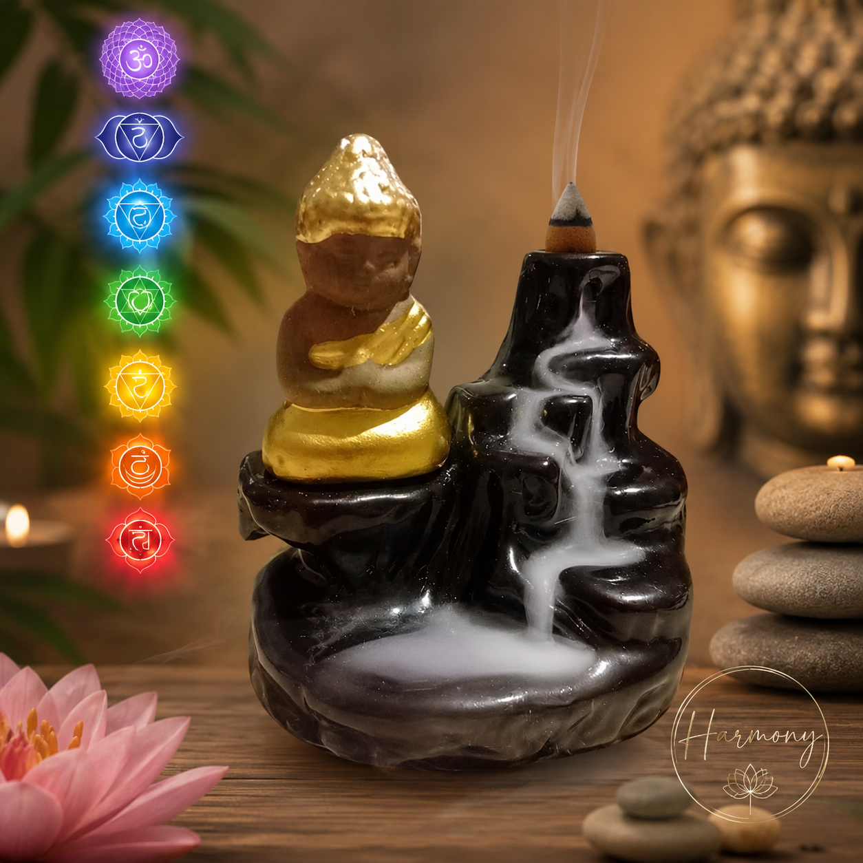 🧘 Fontaine Bouddha Backflow – Nouveauté