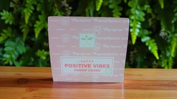 🌸 Encens Cônes Satya – Vibration Positive 🌿✨