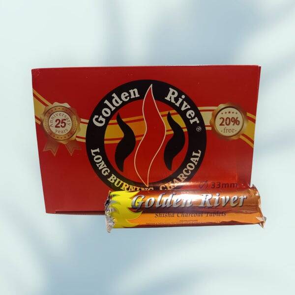 🔥 Charbons Golden River – Sachet de 10 unités – Taille 33 mm