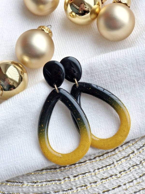 Leila Black & Gold Sparkle