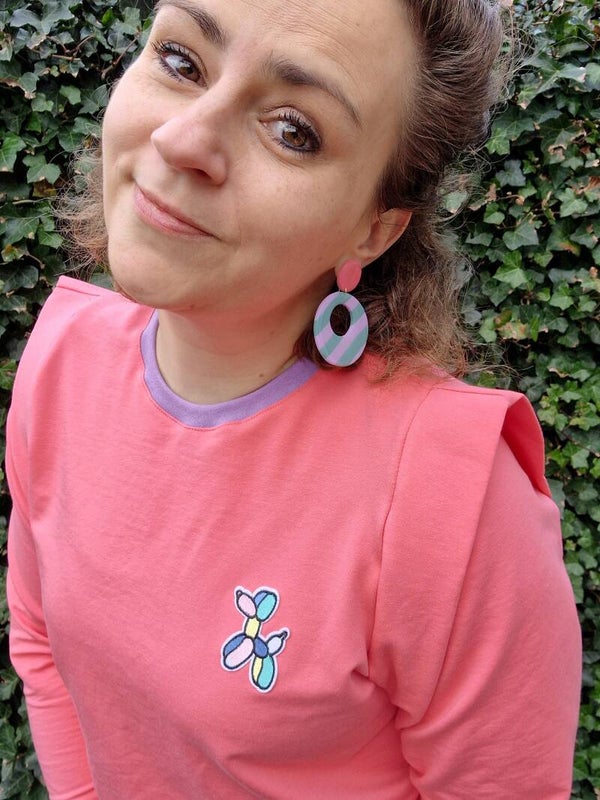 Sweater Sunkissed Koraal & Lila