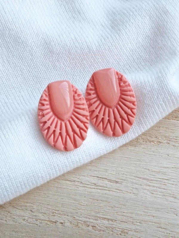 Luxe Studs Coral