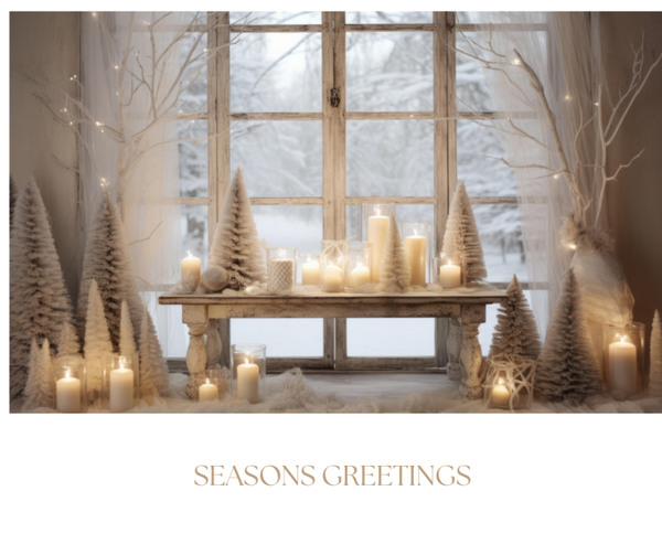 Holiday Facebook Card- Golden