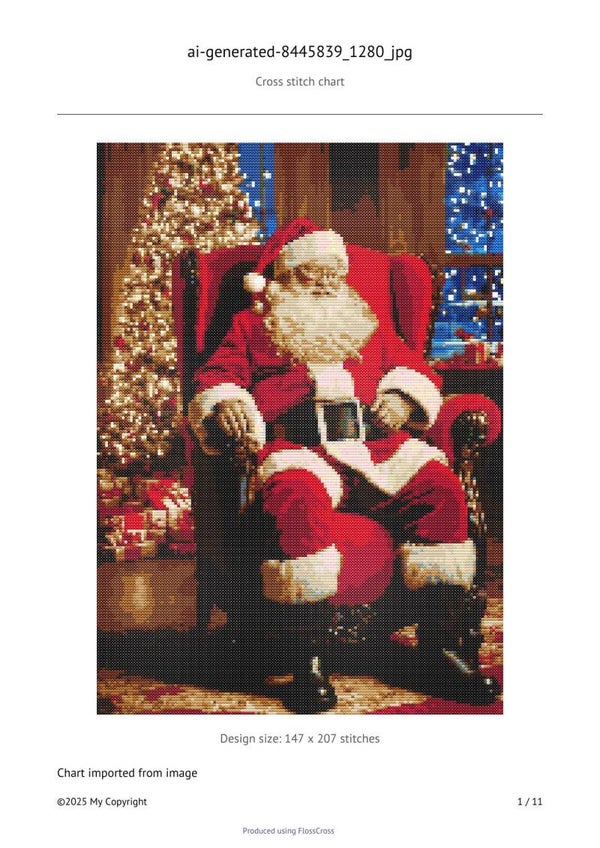 Good Santa Cross Stitch