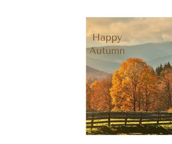 Happy Autumn Facebook Post/card