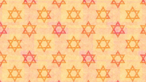 Star Pattern Background in gold and orange