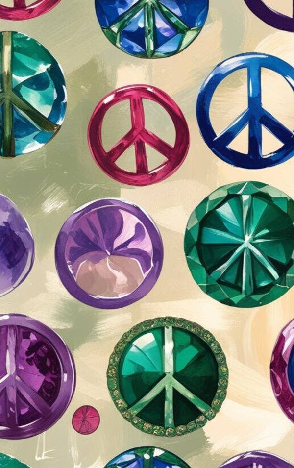 Peace jewel tone posters
