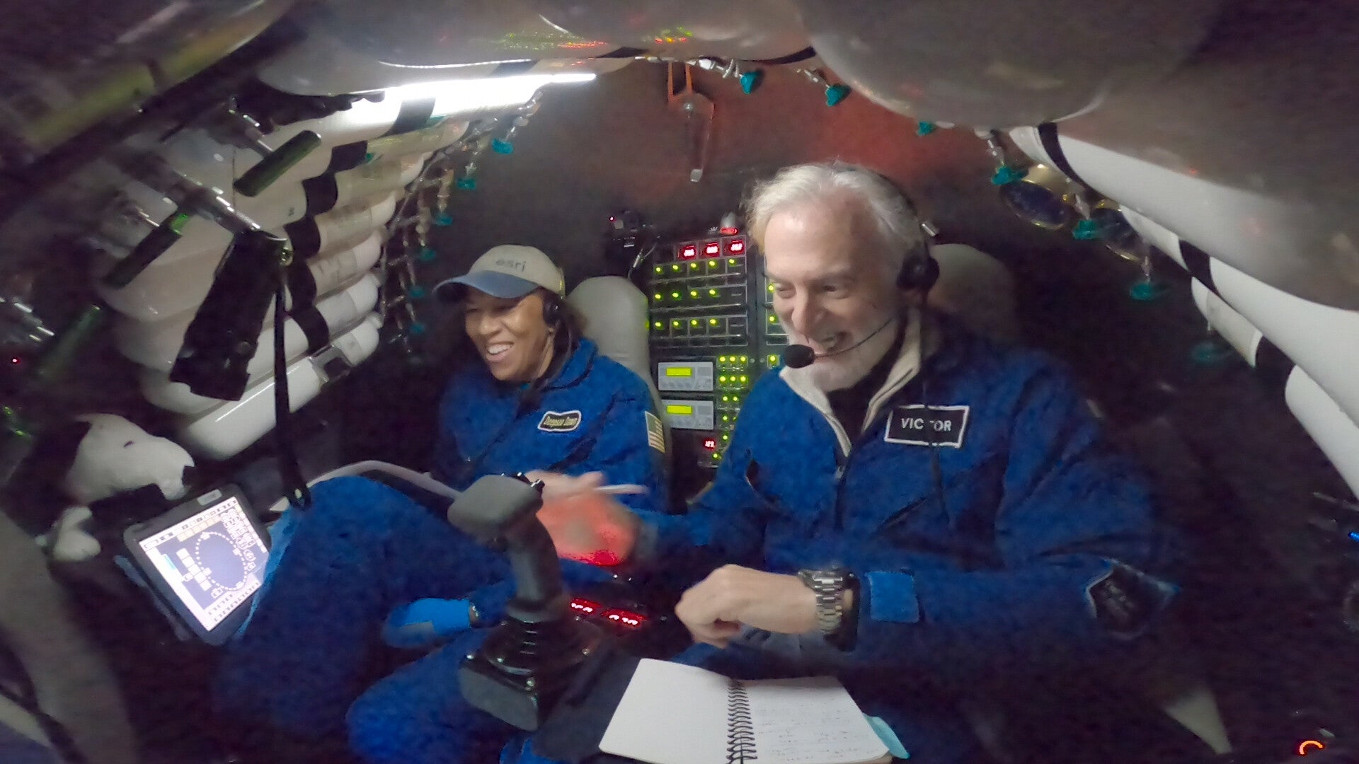 Dr Dawn Wright and CDR Victor Vescovo Challenger Deep Dive