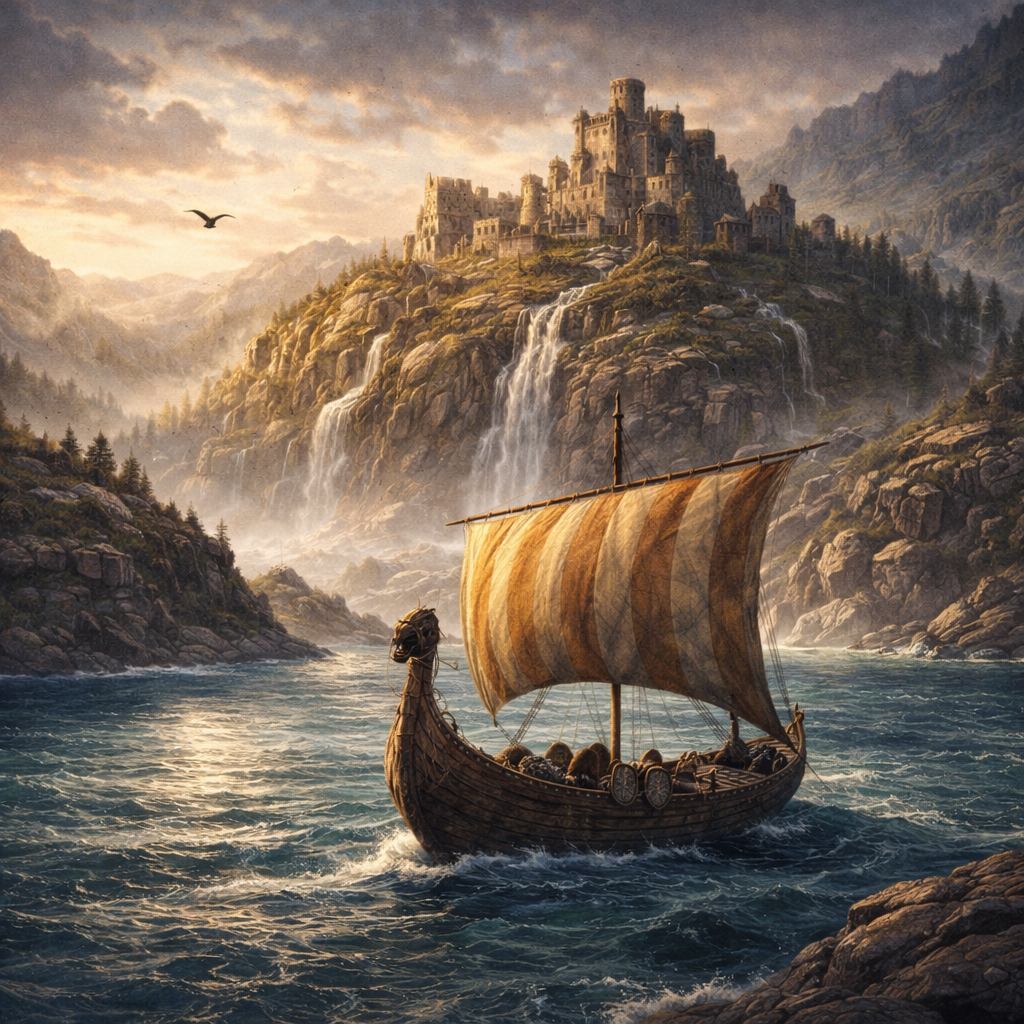 Edrassian Village Scene