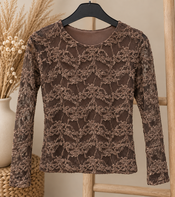 Shirt kant - Meike bruin