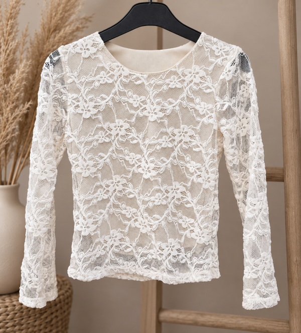 Shirt kant - Meike zandkleur
