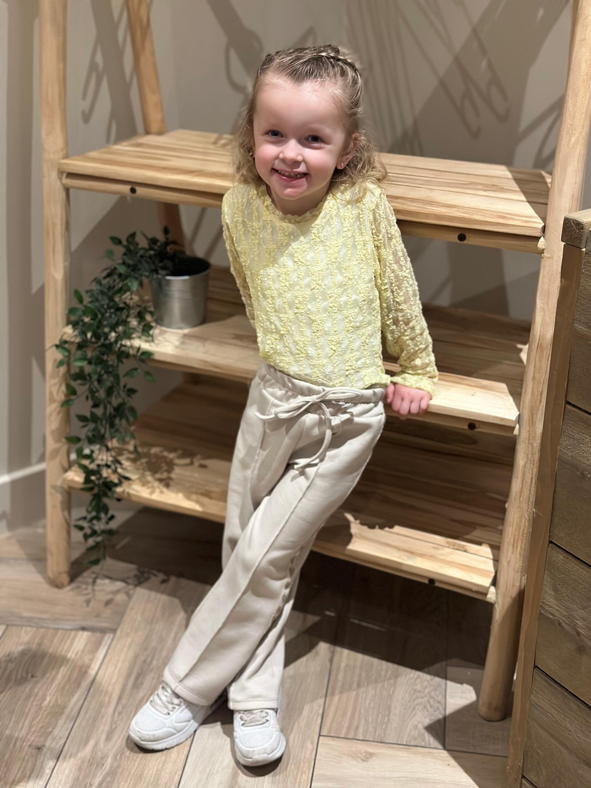 Shirt kant 'Leslie' geel