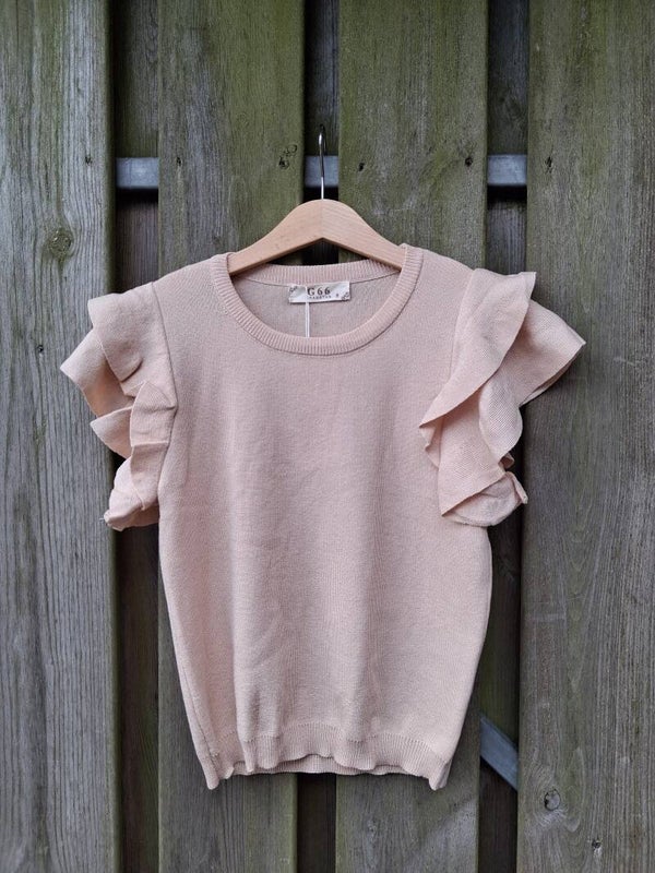Camelkleurig meisjes shirt