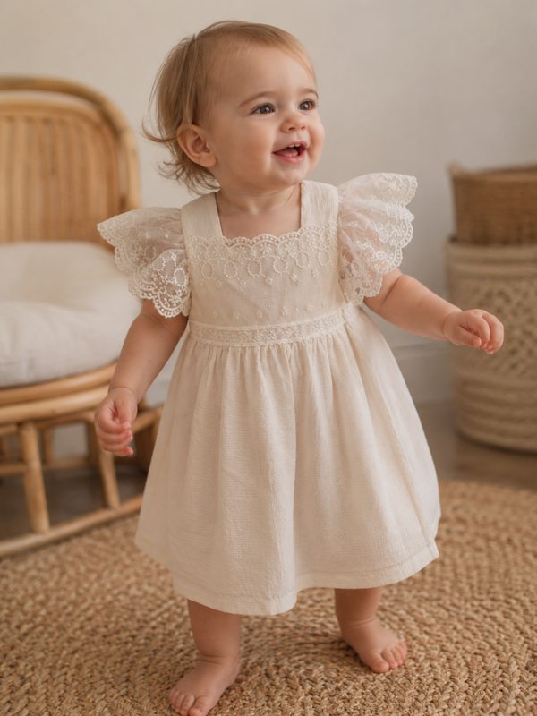 Elegante babyjurk met kanten details