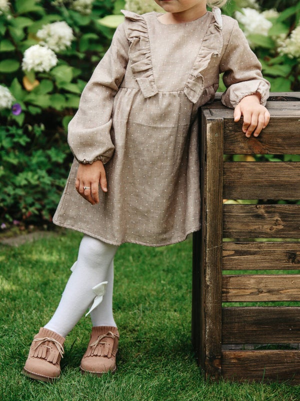 Meisjes jurk met ruches