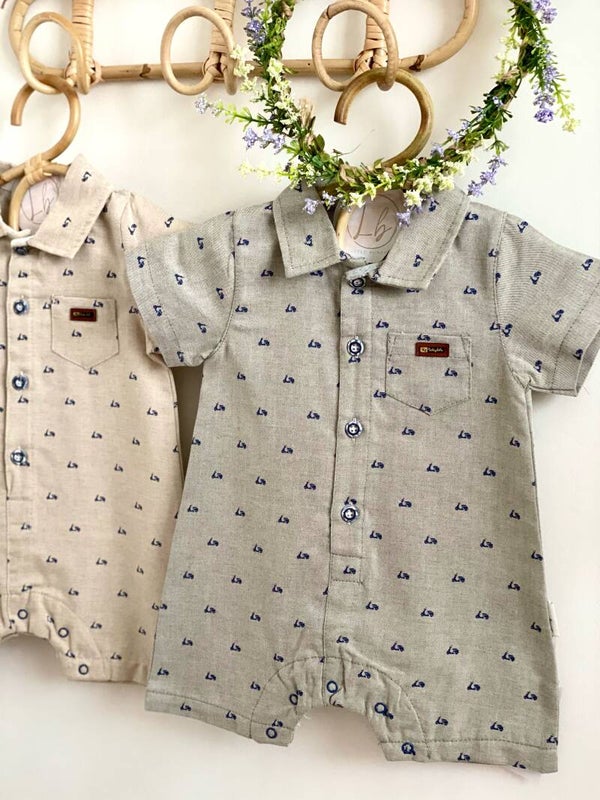 Alfie blouse onesie olive