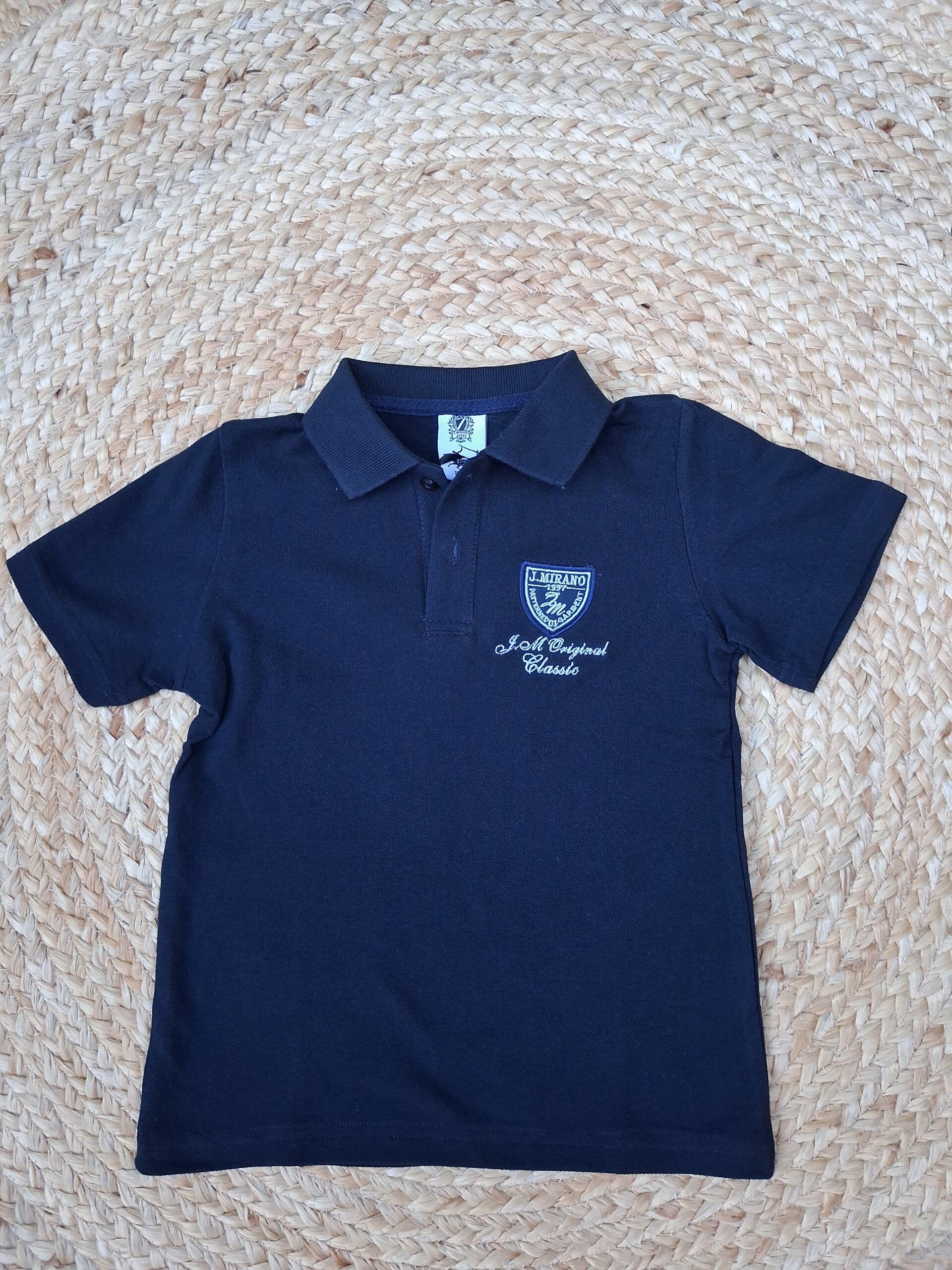 Donkerblauwe polo
