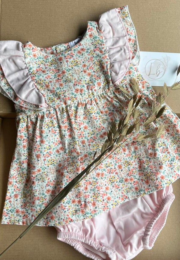 Baby meisjesjurk met bloomer Babidu