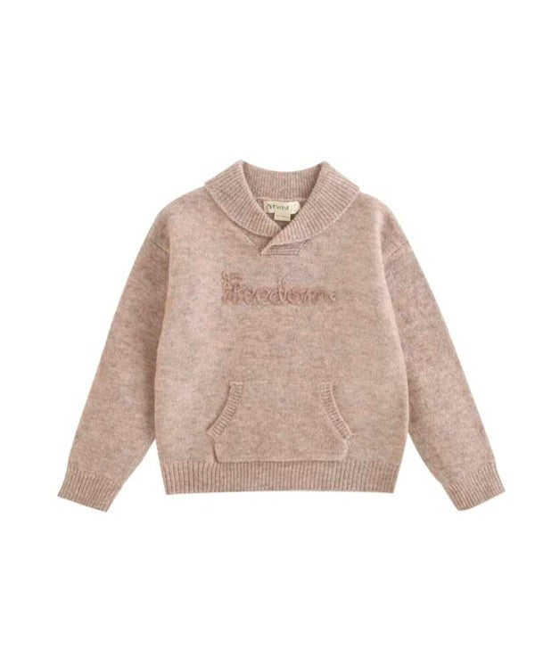 Gebreide trui beige