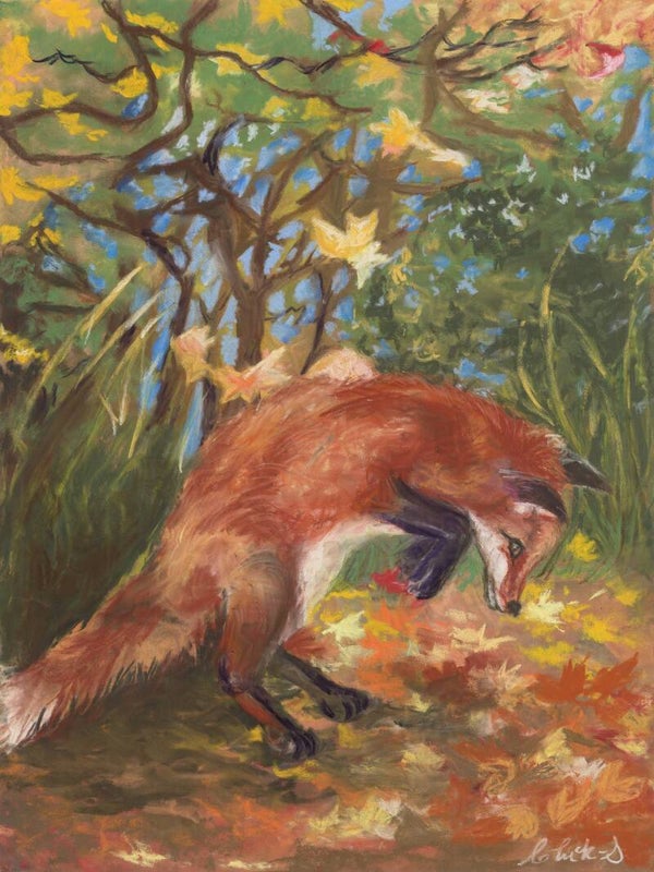 The Autumn Leap (Pastel)