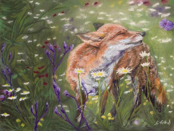 Among the Wildflowers (Pastel)