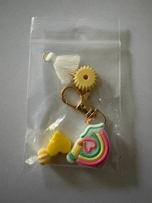 een regenboog sleutel hanger