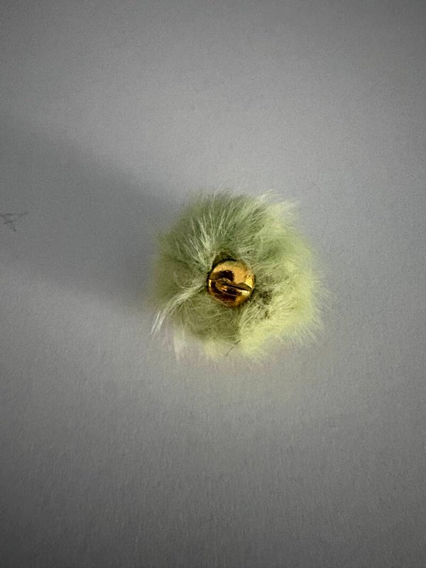 licht groen pom-pom 15 mm