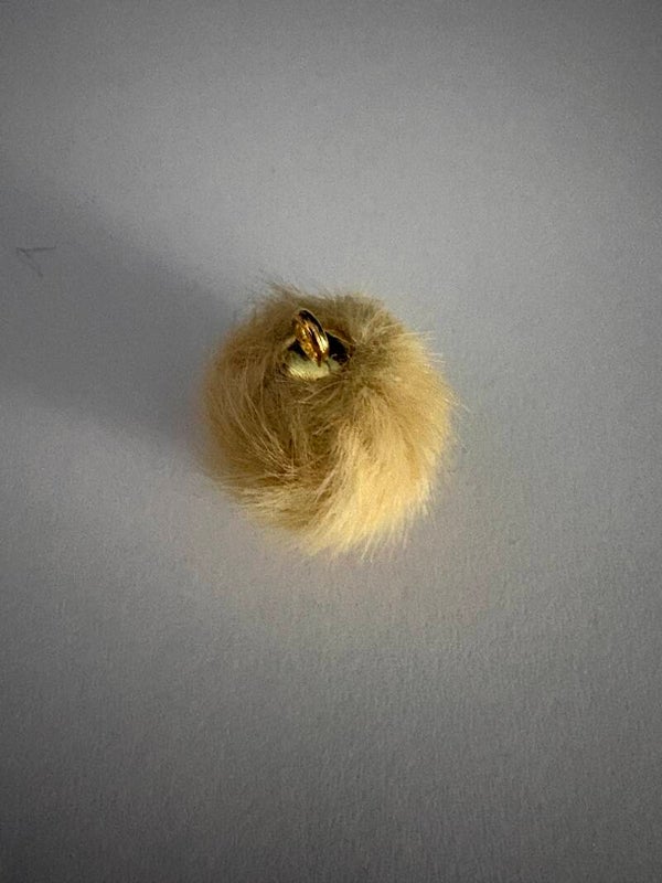 moster geel pom-pom 15 mm