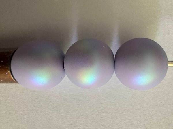 parelmoer lila acryl kraal 16 mm