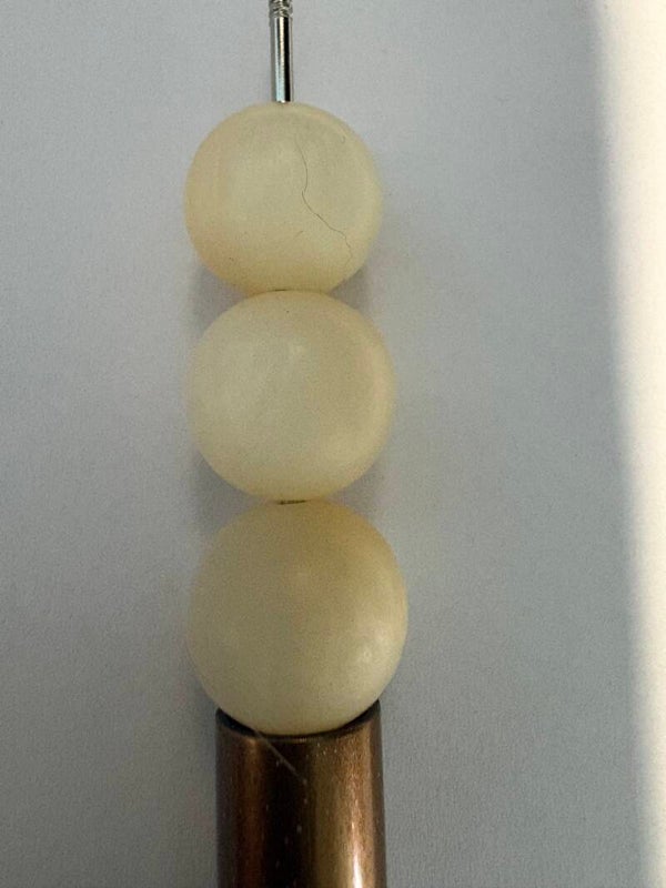 melk achtige acryl kraal 16 mm