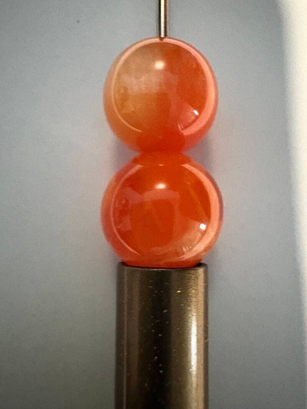 effen oranje acryl kraal 16 mm