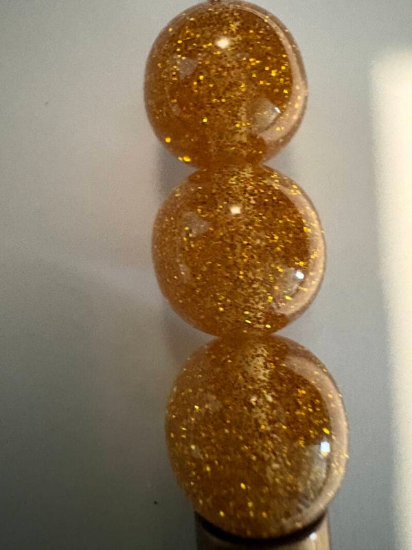gouden acryl kraal 16 mm